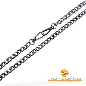 Catena per Borsa 120 Cm - IN ALLUMINIO - MAS Srl - Colore: MA24C--9mm - ANTRACITE - by LacariaRicami.Store
