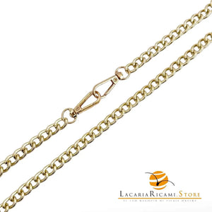 Catena per Borsa 120 Cm - IN ALLUMINIO - MAS Srl - Colore: MA24G--9mm - ORO - by LacariaRicami.Store