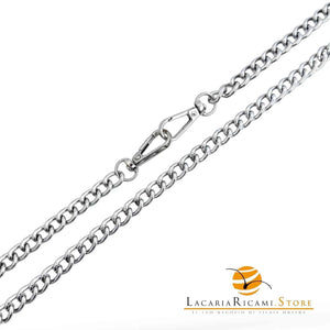 Catena per Borsa 120 Cm - IN ALLUMINIO - MAS Srl - Colore: MA24S--9mm - ARGENTO - by LacariaRicami.Store