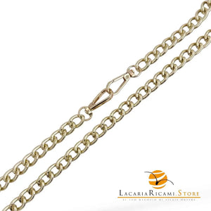 Catena per Borsa 120 Cm - IN ALLUMINIO - MAS Srl - Colore: MA25G--11mm - ORO - by LacariaRicami.Store