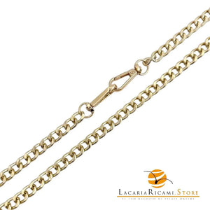 Catena per Borsa 120 Cm - IN ALLUMINIO - MAS Srl - Colore: MA34G--9mm - ORO - by LacariaRicami.Store