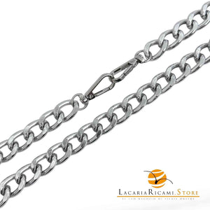 Catena per Borsa 120 Cm - IN ALLUMINIO - MAS Srl MA37S--15mm - ARGENTO - LacariaRicami.Store