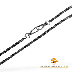 Catena per Borsa 120 Cm - IN ALLUMINIO - MAS Srl - Colore: MA50C--6mm - ANTRACITE - by LacariaRicami.Store