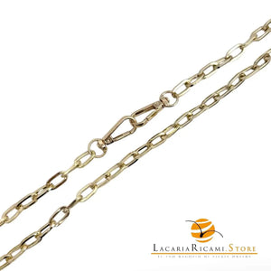 Catena per Borsa 120 Cm - IN ALLUMINIO - MAS Srl - Colore: MA51G--8mm - ORO - by LacariaRicami.Store