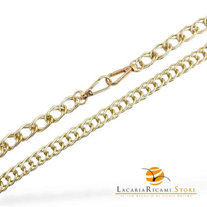 Catena per Borsa 120 Cm - IN ALLUMINIO - MAS Srl - Colore: MA54G--13mm - ORO - by LacariaRicami.Store