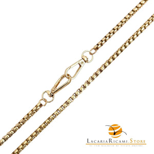 Catena per Borsa 120 Cm - IN ALLUMINIO - MAS Srl - Colore: MA57G--6mm - ORO - by LacariaRicami.Store