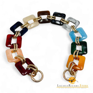 MANICO/CATENA per Borsa In Resina 40 Cm 844770 - MIX LUCIDO MARMORIZZATO - LacariaRicami.Store