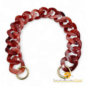 MANICO/CATENA per Borsa In Resina 40 Cm 844781 - BORDÓ MARMORIZZATO - LacariaRicami.Store