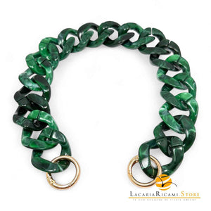 MANICO/CATENA per Borsa In Resina 40 Cm 844781 - VERDE MARMORIZZATO - LacariaRicami.Store