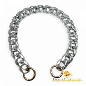 MANICO/CATENA per Borsa In Resina 40 Cm 844789 - ARGENTO - LacariaRicami.Store