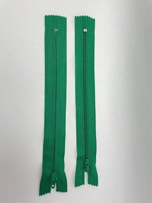 CERNIERA LAMPO 20 Cm - Colore: 540 - VERDE ERBA - by LacariaRicami.Store