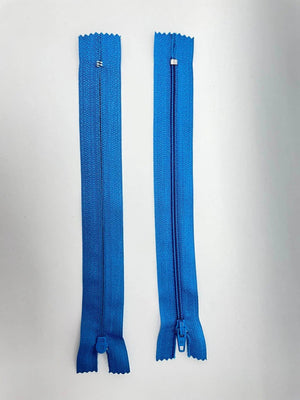 CERNIERA LAMPO 18 Cm - Colore: 550 - AZZURRO - by LacariaRicami.Store