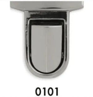 CHIUSURA A Pulsante 33X41 mm - 763128 - Colore: 0101 - NICKEL - by LacariaRicami.Store