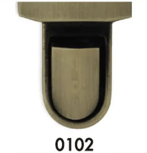 CHIUSURA A Pulsante 33X41 mm - 763128 - Colore: 0102 - BRONZO - by LacariaRicami.Store