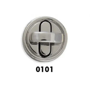 CHIUSURA A Girello Tondo 20 mm - 763134 - Colore: 0101 - NICKEL - by LacariaRicami.Store
