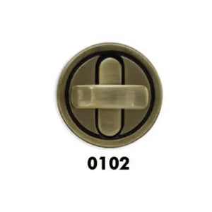 CHIUSURA A Girello Tondo 20 mm - 763134 - Colore: 0102 - BRONZO - by LacariaRicami.Store