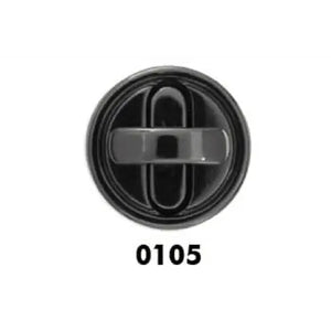 CHIUSURA A Girello Tondo 20 mm - 763134 - Colore: 0105 - CANNA DI FUCILE - by LacariaRicami.Store