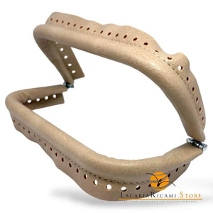 CHIUSURA A Molla Rettangolare 20x9 cm Ricoperta in Ecopelle - Mas Srl BEIGE - LacariaRicami.Store