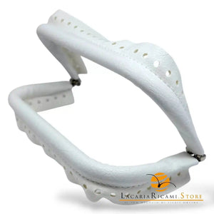 CHIUSURA A Molla Rettangolare 20x9 cm Ricoperta in Ecopelle - Mas Srl BIANCO - LacariaRicami.Store