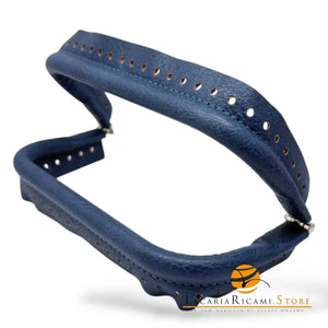 CHIUSURA A Molla Rettangolare 20x9 cm Ricoperta in Ecopelle - Mas Srl BLU - LacariaRicami.Store