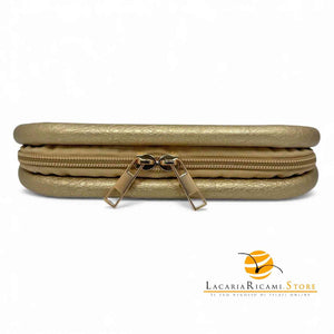 CHIUSURA Rettangolare 20x9 Cm Ricoperta con ZIP - Mas Srl - Colore: - by LacariaRicami.Store