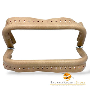 CHIUSURA A Molla Rettangolare 20x9 cm Ricoperta in Ecopelle - Mas Srl - Colore: - by LacariaRicami.Store