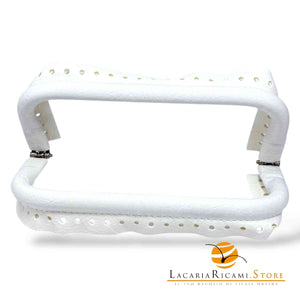 CHIUSURA A Molla Rettangolare 20x9 cm Ricoperta in Ecopelle - Mas Srl - LacariaRicami.Store