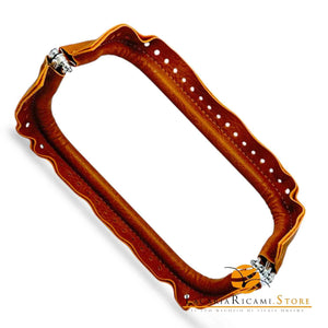 CHIUSURA A Molla Rettangolare 20x9 cm Ricoperta in Ecopelle - Mas Srl - LacariaRicami.Store