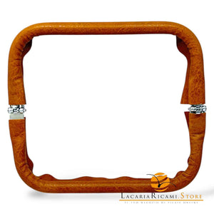 CHIUSURA A Molla Rettangolare 20x9 cm Ricoperta in Ecopelle - Mas Srl - LacariaRicami.Store