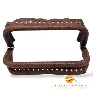 CHIUSURA A Molla Rettangolare 20x9 cm Ricoperta in Ecopelle - Mas Srl - LacariaRicami.Store
