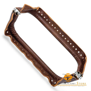 CHIUSURA A Molla Rettangolare 20x9 cm Ricoperta in Ecopelle - Mas Srl - LacariaRicami.Store