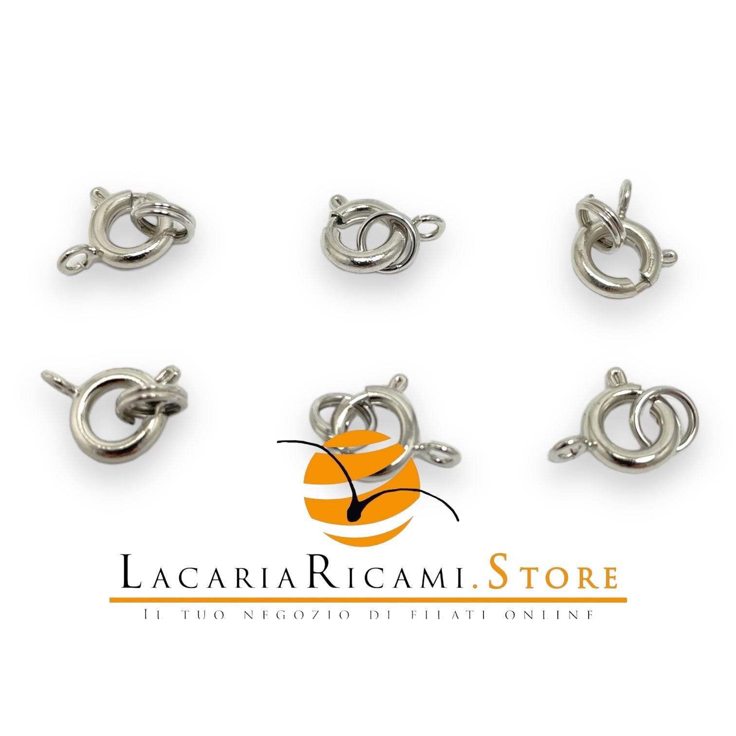 Zoom MOLLA CON ANELLO 7mm (6-PZ) - ARGENTO