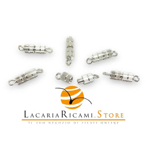 CHIUSURE Per Bracciali o Collane - Colore: VITE 4X15mm (6-PZ) - ARGENTO - by LacariaRicami.Store