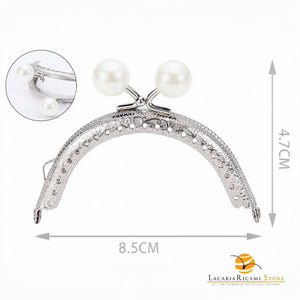 CLIK CLAK Perla Argento 8,5 CM - Colore: PERLA - by LacariaRicami.Store