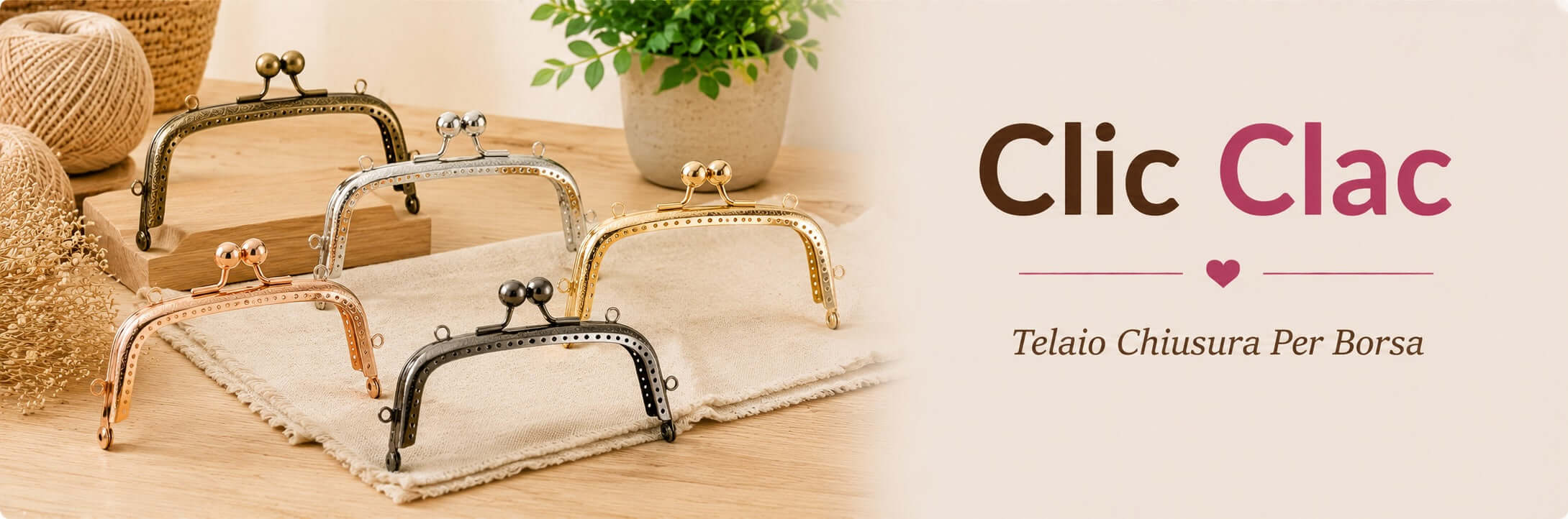 Chiusure clik clak per borse eleganti e pratiche