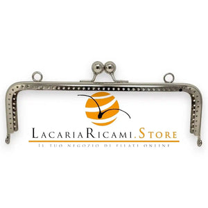 CLIK CLAK Rettangolare 12 Cm - MAS Srl ARGENTO - LacariaRicami.Store