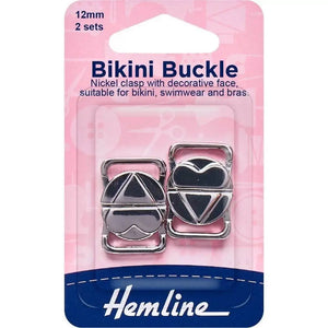 CLIPS Per Bikini in METALLO 12 mm - Hemline - Colore: - by LacariaRicami.Store