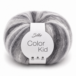 Lana COLOR KID - Silke - Colore: 309 - GRIGIO MIX - by LacariaRicami.Store