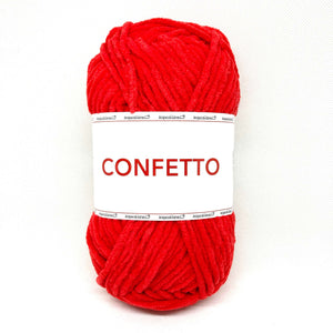 Ciniglia CONFETTO - Tropical Lane - Colore: 30 - ROSSO - by LacariaRicami.Store