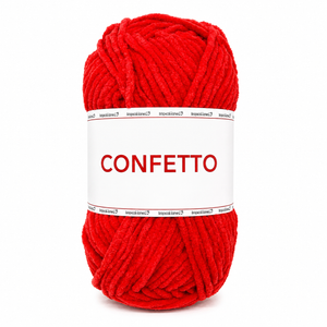 Ciniglia CONFETTO - Tropical Lane - Colore: 30 - ROSSO - by LacariaRicami.Store