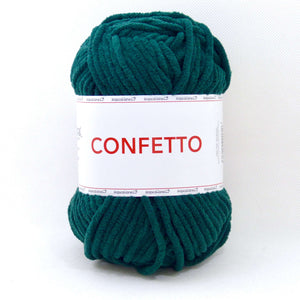 Ciniglia CONFETTO - Tropical Lane - Colore: 44 - VERDE SCURO - by LacariaRicami.Store