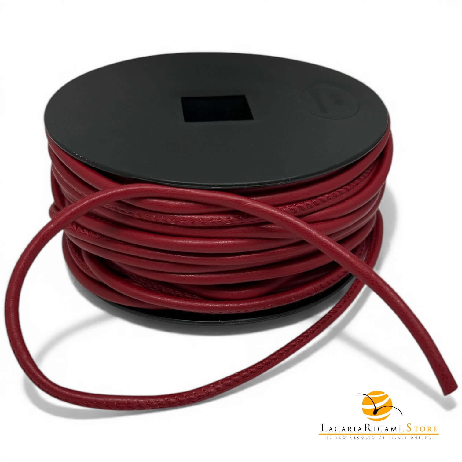 Cordino in EcoPelle | 4mm e 6mm - Per Borse - Colore: 4mm - BORDEAUX - by LacariaRicami.Store