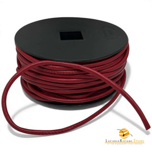 Cordino in EcoPelle | 4mm e 6mm - Per Borse - Colore: 4mm - BORDEAUX - by LacariaRicami.Store