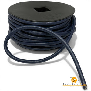 Cordino in EcoPelle | 4mm e 6mm - Per Borse - Colore: 6mm - BLU - by LacariaRicami.Store