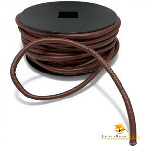 Cordino in EcoPelle | 4mm e 6mm - Per Borse - Colore: 6mm - MARRONE - by LacariaRicami.Store
