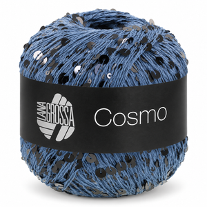 Cotone COSMO con Paillettes - LANA GROSSA - Colore: 29 - BLU JEANS - by LacariaRicami.Store