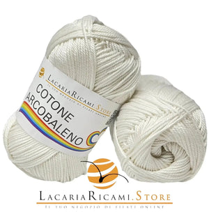 Cotone ARCOBALENO - LacariaRicami.Store 02 - PANNA - LacariaRicami.Store