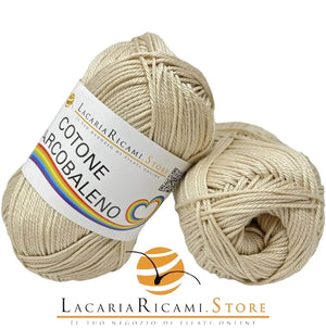 Cotone ARCOBALENO - LacariaRicami.Store 03 - CREMA - LacariaRicami.Store
