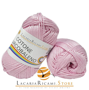 Cotone ARCOBALENO - LacariaRicami.Store - Colore: 06 - ROSA CHIARO - by LacariaRicami.Store