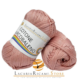 Cotone ARCOBALENO - LacariaRicami.Store 09 - ROSA ANTICO - LacariaRicami.Store